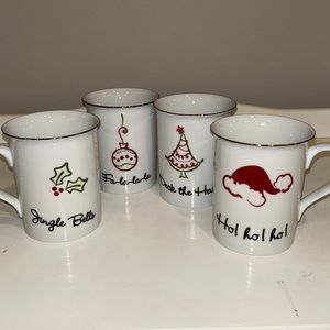 Set of 4 Holiday Mugs